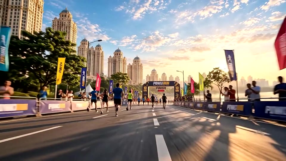 Powai streets in the supplied cinematic route preview